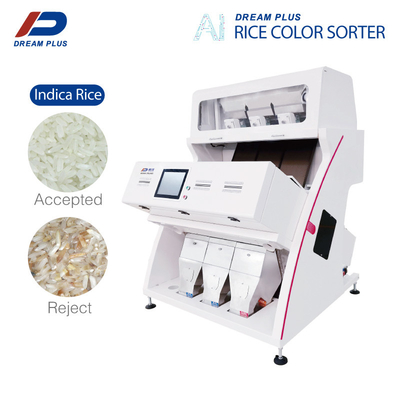 เครื่องคัดแยกสีข้าว 3 ราง 192 ช่อง พร้อมกล้อง CCD