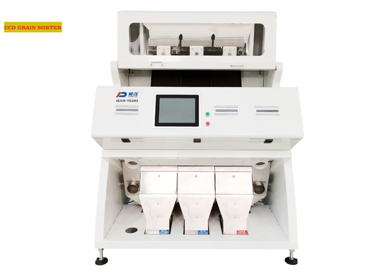 CCD Grain Color Sorter 192 ช่องสัญญาณพร้อมตัวดีดความถี่สูง