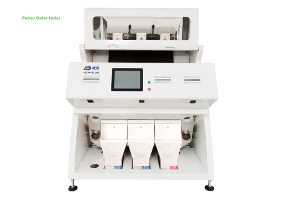 เครื่องคัดเเยกสีถั่วพัลส์ 3 ช่องพร้อมฟังก์ชันป้องกันการแตก