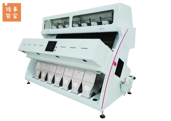เครื่องคัดเเยกสี CCD อัจฉริยะ 7 ช่องความจุสูงสำหรับเมล็ดพืช