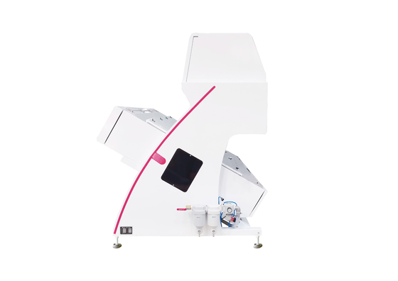 6 Chutes 384 Channels CCD RGB เครื่องคัดแยกเมล็ดข้าวสาลีทางการเกษตรความจุสูง