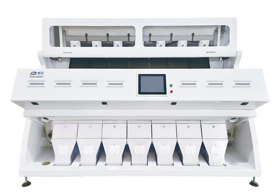 เครื่องคัดแยกเมล็ดข้าวสาลีออปติคอล RGB CCD 7 ราง 448 ช่อง