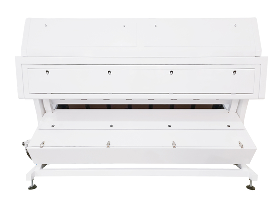 เครื่องคัดแยกเมล็ดข้าวสาลีออปติคอล RGB CCD 7 ราง 448 ช่อง