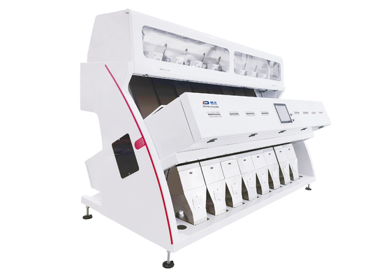 8 Chutes 512 Channels เครื่องคัดเเยกเมล็ดข้าวสาลี CCD RGB Optical