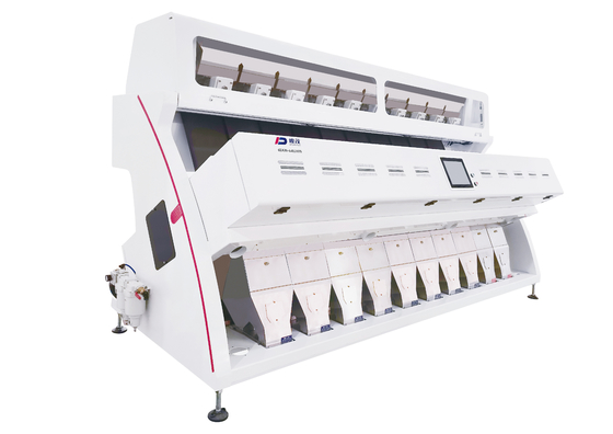 เครื่องคัดเเยกสีเมล็ดถั่วขาว 10 ช่อง 5400 พิกเซล RGB