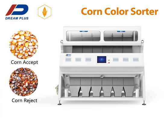 6 Chute 384 Channel 220V Ccd Color Sorter สำหรับข้าวโพด