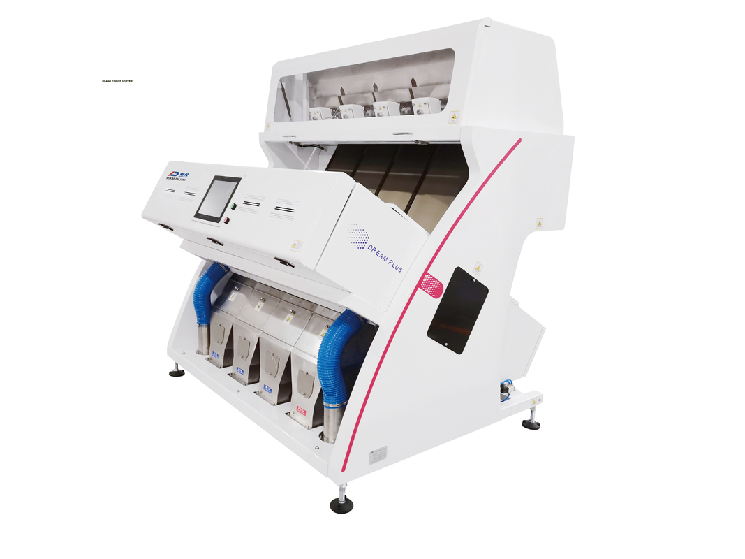 4 Chute Pigeon Peas Sorting Machine เครือข่าย 5G 256 Channel
