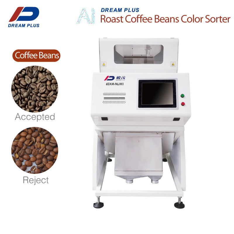 96 ช่องเครื่องคัดเเยกสีเมล็ดกาแฟอุตสาหกรรมพร้อมกล้อง CCD