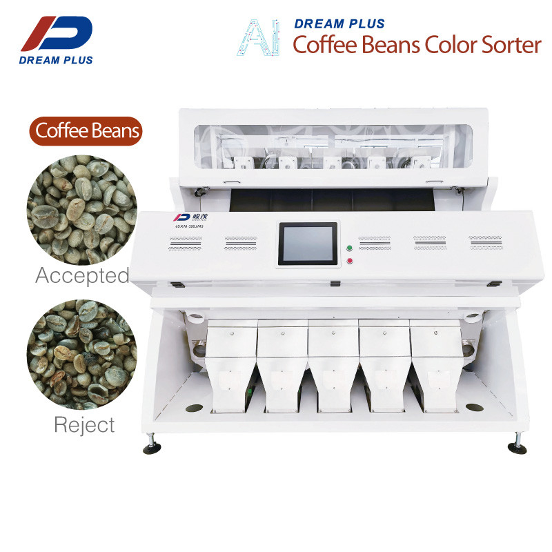เครื่องสีเมล็ดกาแฟอุตสาหกรรม 5 Chutes พร้อมกล้อง RGB ติดตั้งง่าย