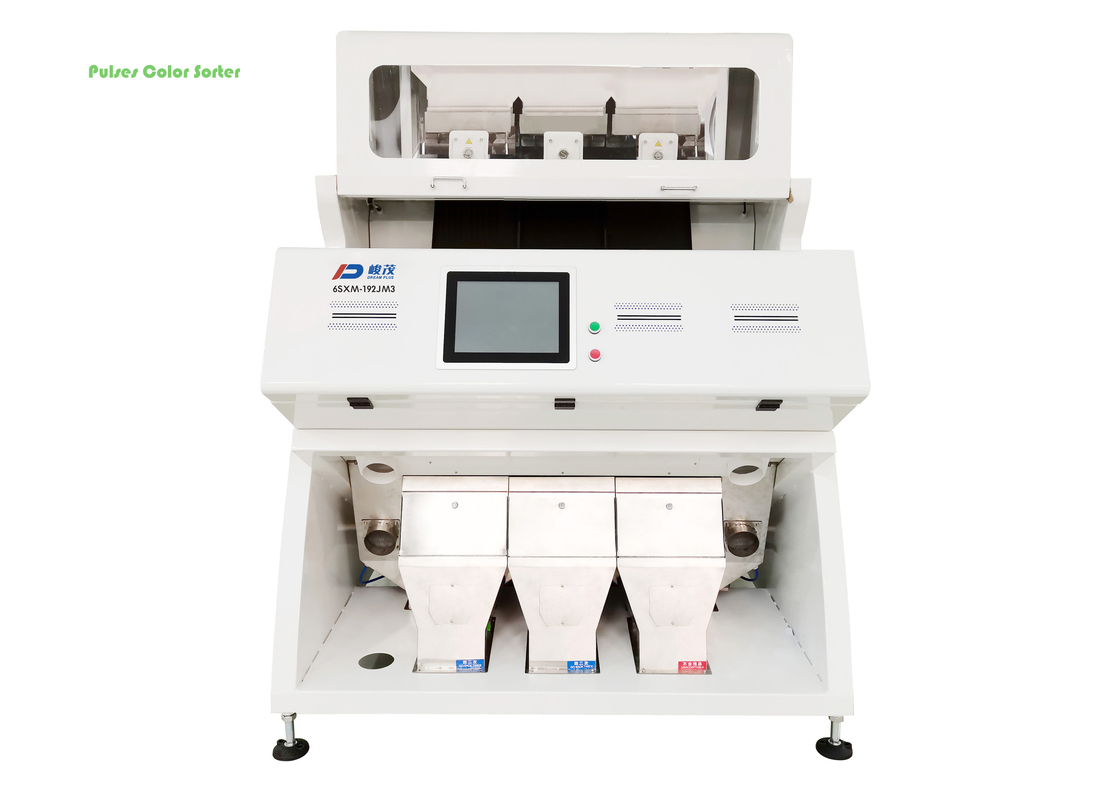 เครื่องคัดเเยกสีถั่วพัลส์ 3 ช่องพร้อมฟังก์ชันป้องกันการแตก