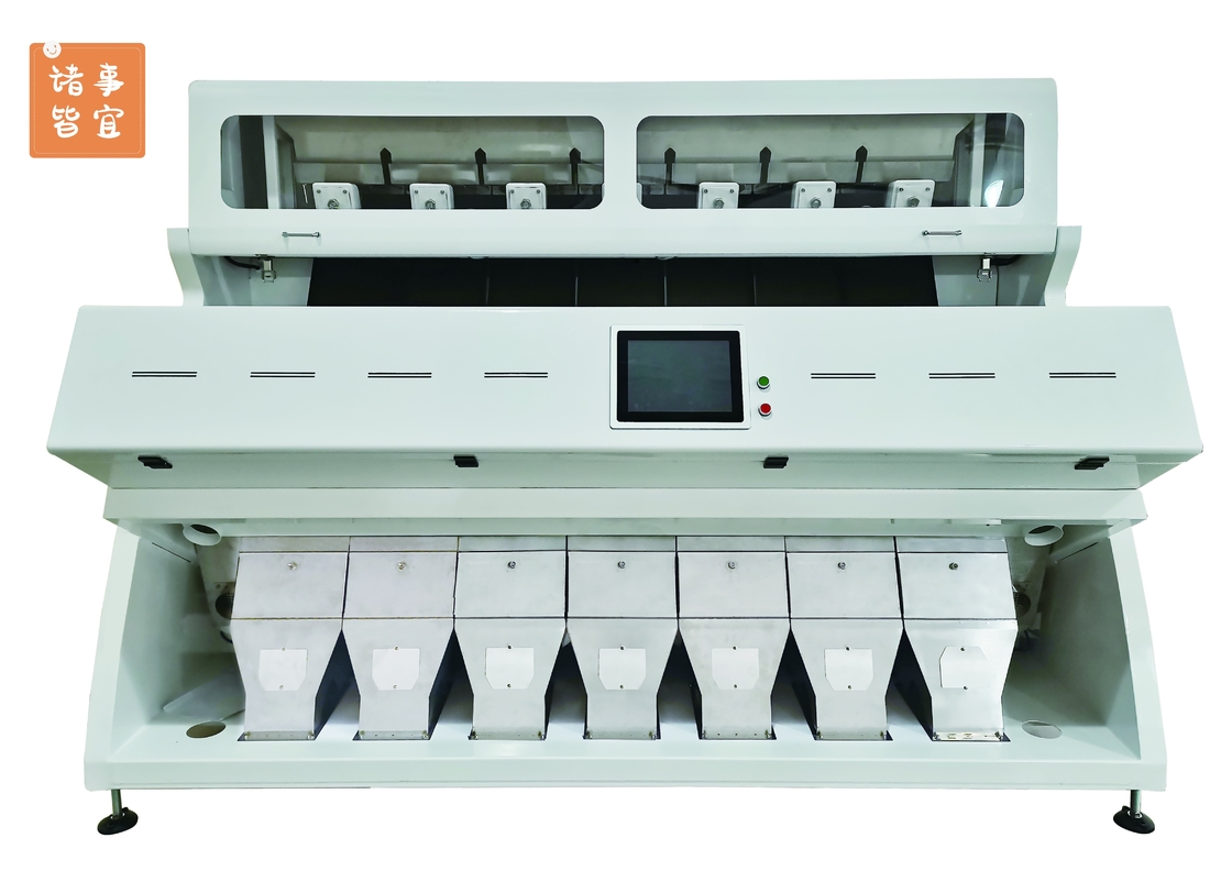 เครื่องคัดเเยกสี CCD อัจฉริยะ 7 ช่องความจุสูงสำหรับเมล็ดพืช