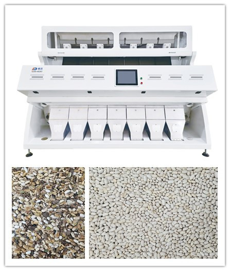 7 Chutes Agriculture เครื่องคัดเเยกสีเมล็ดถั่วขาวความแม่นยำสูง