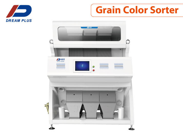 เครื่องคัดเเยกสีเมล็ดพืช CCD 5400 พิกเซล เครื่องบัควีท 3 ราง