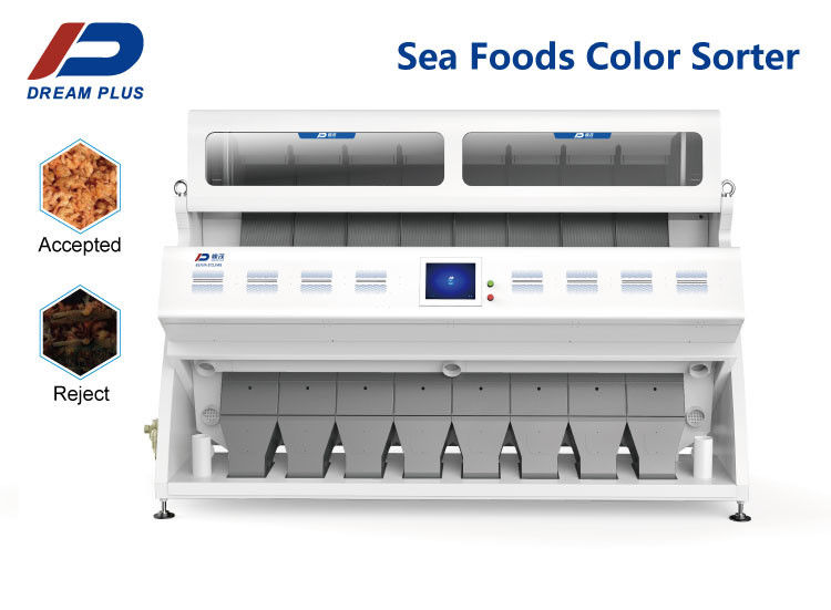 เครื่องคัดแยกสีกุ้ง 4.6kw สำหรับเครื่องแปรรูปอาหารทะเล