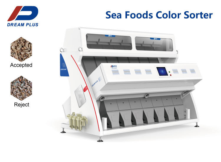 เครื่องคัดเเยกสี CCD ความละเอียดสูงอัจฉริยะสำหรับอาหารทะเล