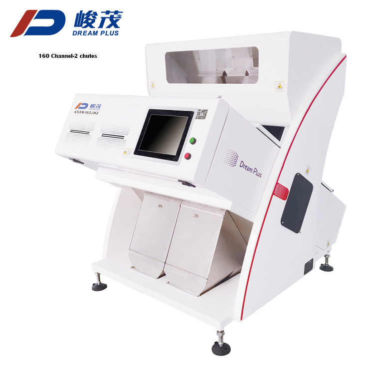 2 Chutes Grain Color Sorter ใบรับรอง CE 5400 พิกเซล RGB CCD Sensor