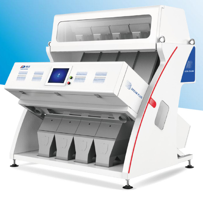เครื่องคัดเเยกสีข้าวโพดข้าวโพด 256 ช่องพร้อมเครื่องคัดเเยกสี